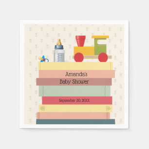 Bring a Book Baby Shower Napkin