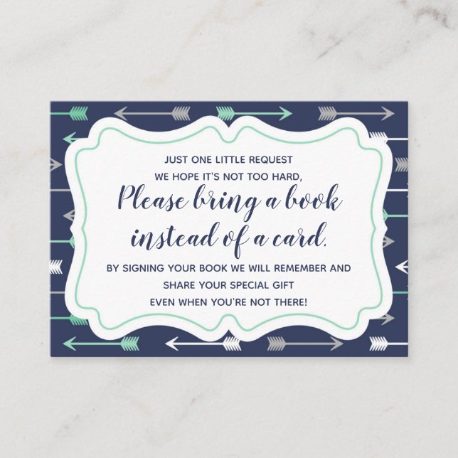 Bring a Book Insert Card (Front)