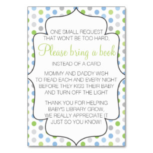 Bring A Book Instead of a Card Insert