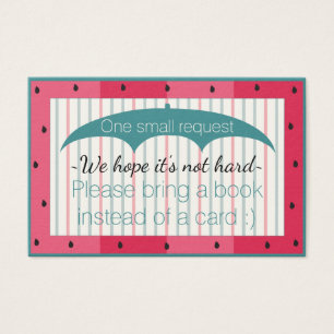 Bring-a-Book "Watermelon" Insert Card/Personalise