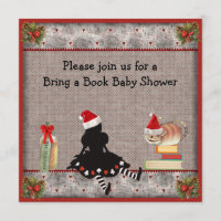 Bring a Book Wonderland Christmas Baby Shower