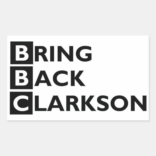 Bring Back Clarkson Sticker (Front)