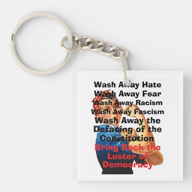 Bring Back Democracy Keychain (Front)