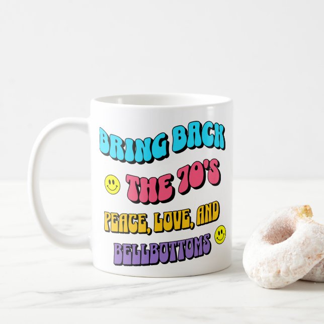 Bring Back the ’70s Coffee Mug (With Donut)