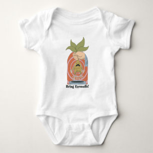 "Bring Earmuffs!" Screaming Mandrake Graphic Baby Bodysuit
