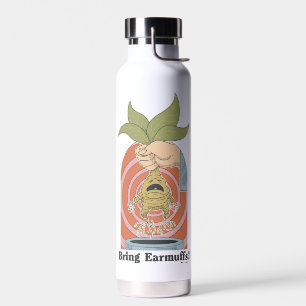 "Bring Earmuffs!" Screaming Mandrake Graphic Water Bottle