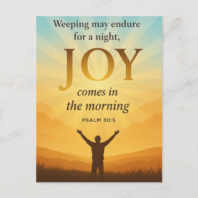 Bring hope and joy into any space with premium art postcard (Front)