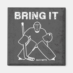 Bring It Hockey Goalie Magnet