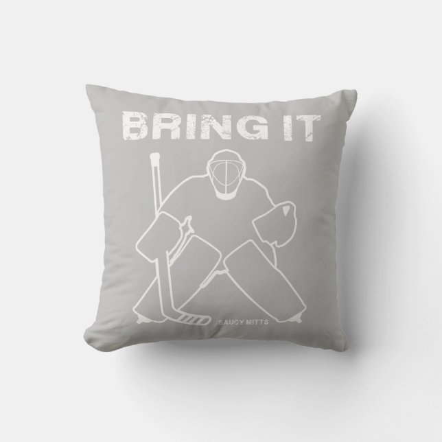 Bring It Hockey Goalie Reversible Cushion (Front)