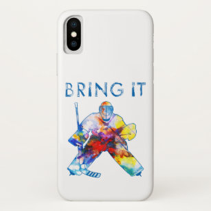 Bring It Hockey Goalie Watercolor Case-Mate iPhone Case
