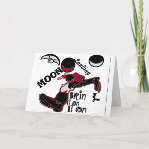 Bring It On – Playful Christmas & Space Mashup Holiday Card