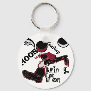 Bring It On – Playful Christmas & Space Mashup Key Ring