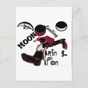 Bring It On – Playful Christmas & Space Mashup Postcard