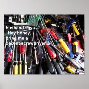 Bring me a screwdriver poster