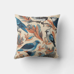Bring Nature Indoors with Beautiful Bird Pattern Cushion