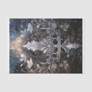 Bring on the Bling, Silvery Sparkly Tiara Tissue Paper