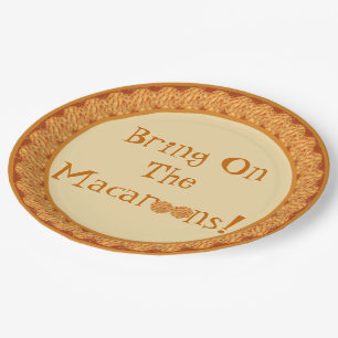 Bring On The Macaroons! Paper Plate