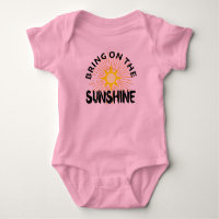 Bring On The Sunshine Design - Baby Jersey Bodysui