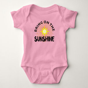 Bring On The Sunshine Design - Baby Jersey Bodysui Bodysuit