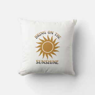 Bring on the Sunshine Golden Cushion