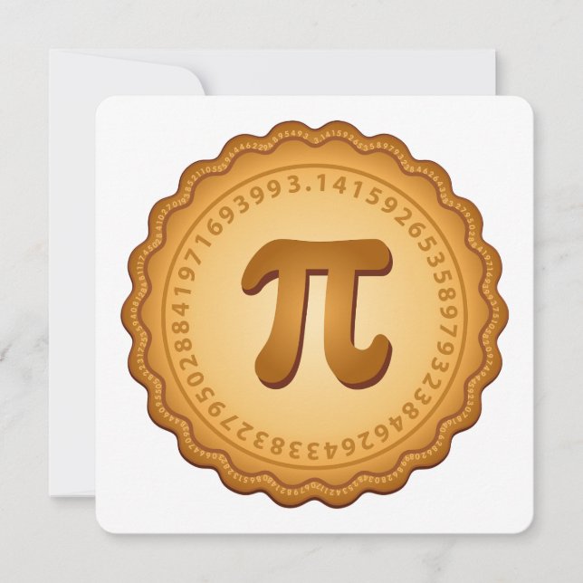 Bring PIE to the Pi Day Party Invitation (Front)
