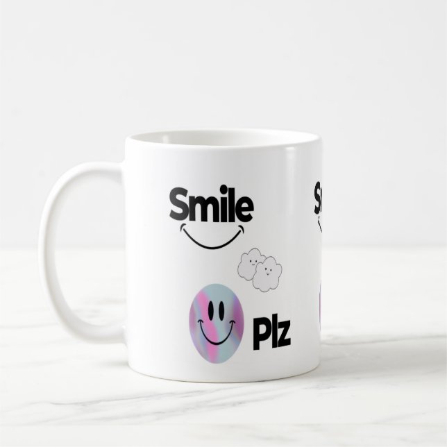 Bring Smile, Positivity & hapiness with This Clean Coffee Mug (Left)