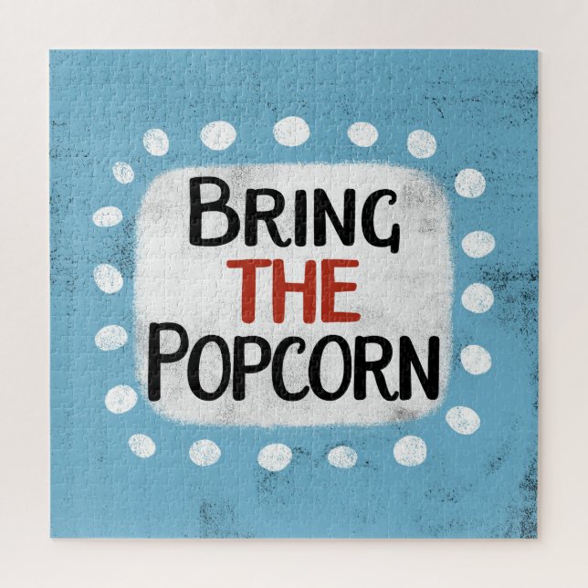 Bring The Popcorn Jigsaw Puzzle (Vertical)