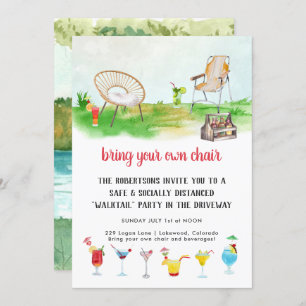 Bring Your Own Chair   Driveway Cocktail Party Invitation
