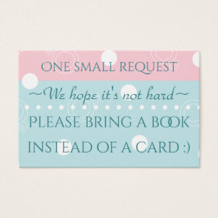 BringABook "Baby PeekABoo" Insert Card/Personalise