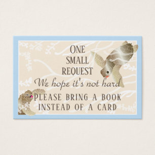 BringABook Baby Sea Turtle Insert Card/Personalise