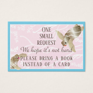 BringABook Baby Sea Turtle Insert Card/Personalise