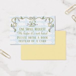 BringABook "Castle/Yellow" Insert Card/Personalise