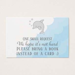 BringABook "Dolphin Blue" Insert Card/Personalise