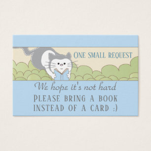 BringABook "Library/Blue" Insert Card/Personalise