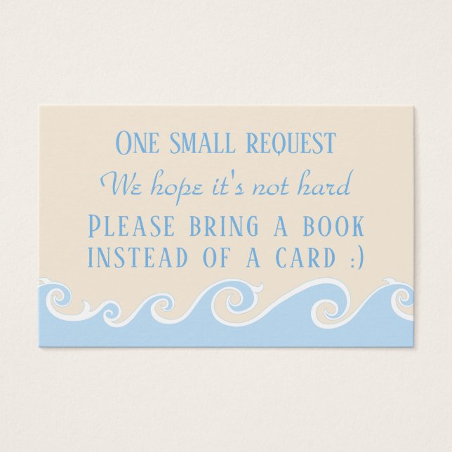 BringABook "Under the Sea" Insert Card/Personalise (Front)