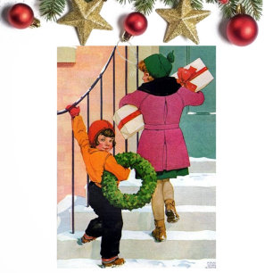 Bringing Christmas cheer Holiday Card