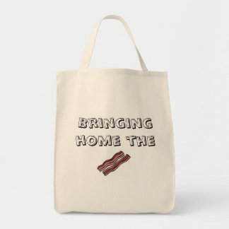 Bringing Home the Bacon Grocery Tote Bag