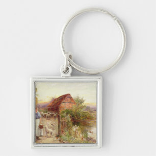 Bringing Home the Sheep Key Ring