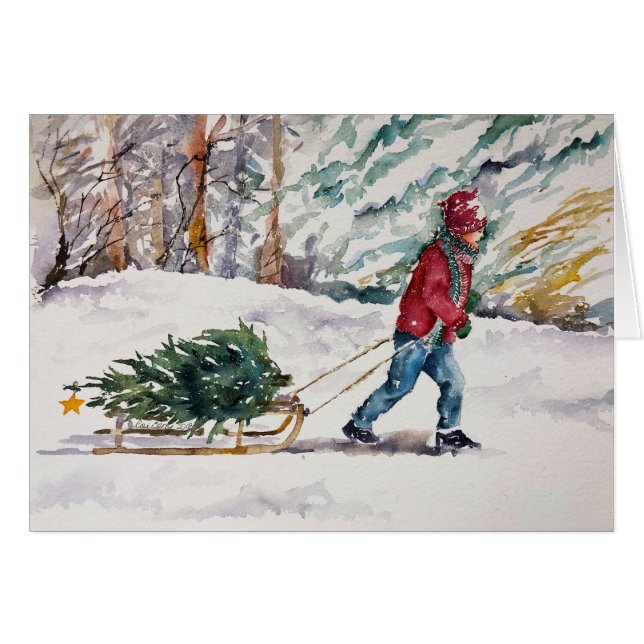 Bringing Home the Tree (Front Horizontal)