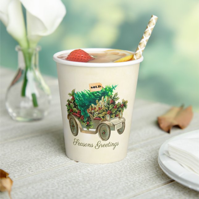 Bringing Home The Tree  Paper cup (Insitu)