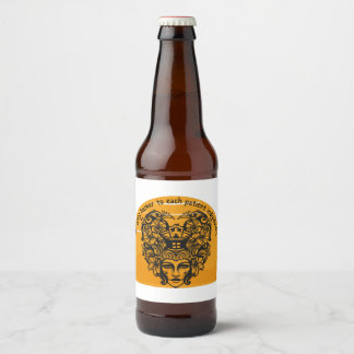 Bringing humour to each patient individually beer bottle label