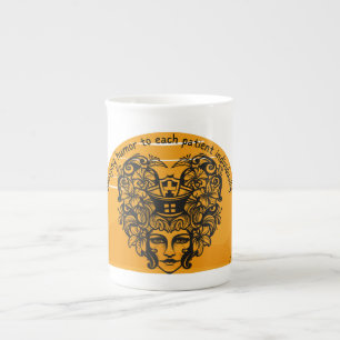 Bringing humour to each patient individually bone china mug