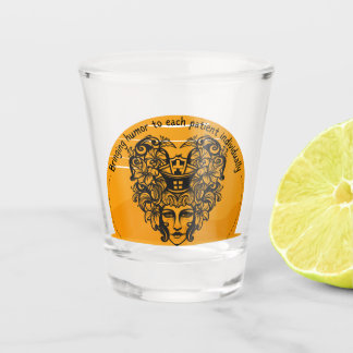 Bringing humour to each patient individually shot glass