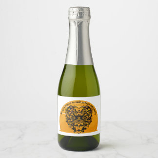 Bringing humour to each patient individually sparkling wine label