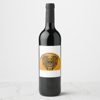 Bringing humour to each patient individually wine label