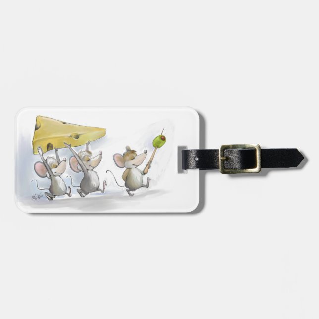 Bringing In The Cheese (with Olives) Luggage Tag (Front Horizontal)