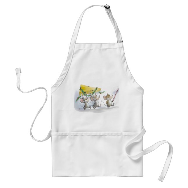 Bringing In The Christmas Cheese Apron (Front)