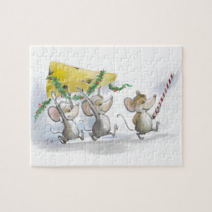 Bringing In The Christmas Cheese Holiday Puzzle