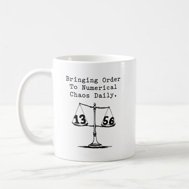 Bringing Order To Numerical Chaos Math Guru Coffee Mug (Left)