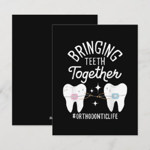 Bringing Teeth Together - Orthodontist Holiday Card